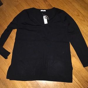 NWT Black Tunic Sweater